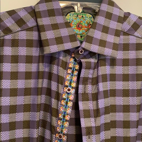 Robert Graham Other - Robert Graham purple checked button down.
